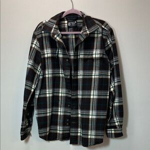 Carhartt Flannel - Brown, Blue, and White - Men's Plaid Shirt